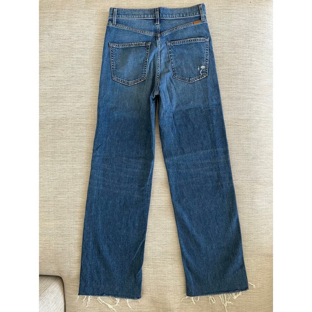 AYR The Secret Sauce 26 Brunch Plans Blue Wide Leg Jeans Raw Hem - Picture 4 of 6